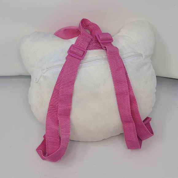 Hello Kitty Sanrio Plush Backpack Face 2012 y2k kawaii pink white - Picture 3 of 11